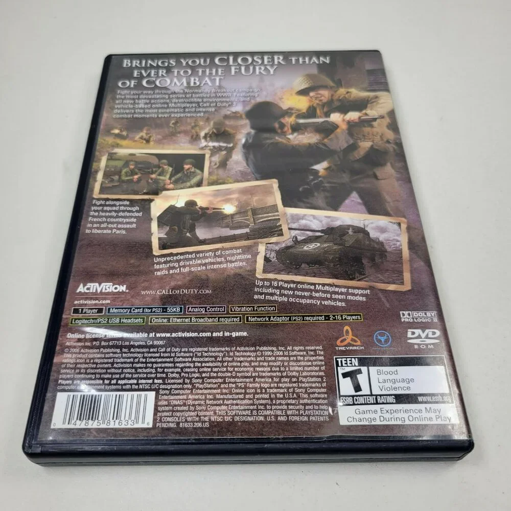 Call of Duty 3 (Sony PlayStation 2, 2006) with Booklet